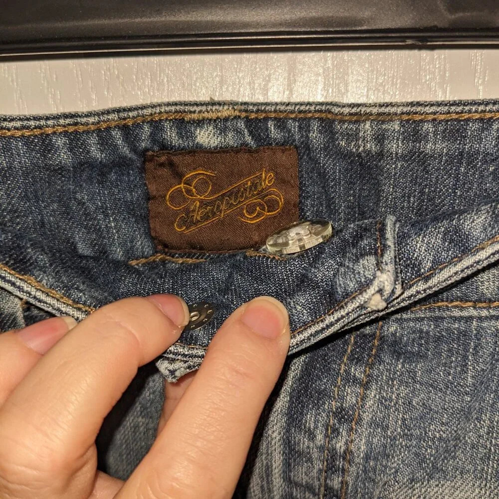 Aeropostale Cutoff Denim Skirt Sz 11/12 - Picture 3 of 5